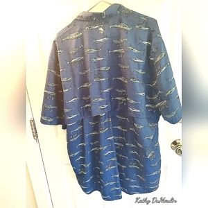 Men's Ocean Coast Fishing Shirt.  Size XLT.  Worn once.  Like new condition.